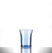 Econ Shot Reusable Neon Blue 25ml UKCA (To Brim) x100