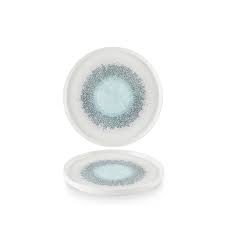 Studio Prints Fusion Blue Walled Plate 8.25Inch