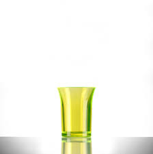 Econ Shot Reusable Neon Yellow 25ml UKCA (To Brim) x100