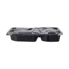Container Lid Rectangle 5 Compartment PP Clear x200