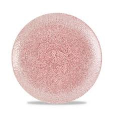 Raku Pink Quartz Evolve Coupe Plate 8.67Inch