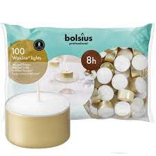 Tealight/Nightlight Gold Cup 8 Hour x100