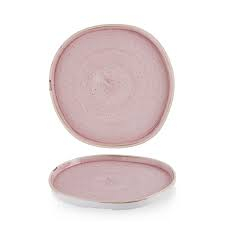 Stonecast Petal Pink Organic Walled Plate 8 1/4Inch
