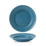 Churchill Blue Glaze Dinner Plate Footed 10 1/4Inch