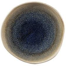 Churchill Stonecast Aqueous Bayou Round Trace Plate 7 1/4Inch