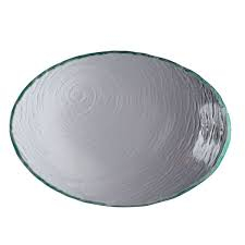 Scape Glass Clear Oval Bowl 30cm (11 3/4Inch)