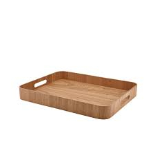 Light Wood Veneer Butlers Tray 50 x 38cm