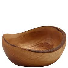 Olive Wood Rustic Bowl 13cm