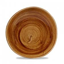 Churchill Stonecast Patina Vintage Copper Round Trace Bowl 9 7/8Inch