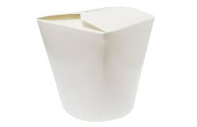 Food Pail Round White (PE Lined) 26oz 88x100x100mm x500