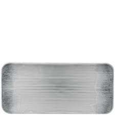 Dudson Harvest Flux Grey Organic Coupe Rect Platter 13 3/4X6 1/4Inch