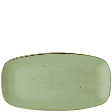 Stonecast Sage Green Chefs Oblong Plate 13 7/8X7 3/8"