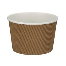 Soup Pot Ripple Kraft (PE Lined) 16oz 114mm x500