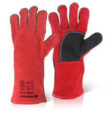 Welders Gauntlet Red 14" ( Pair )