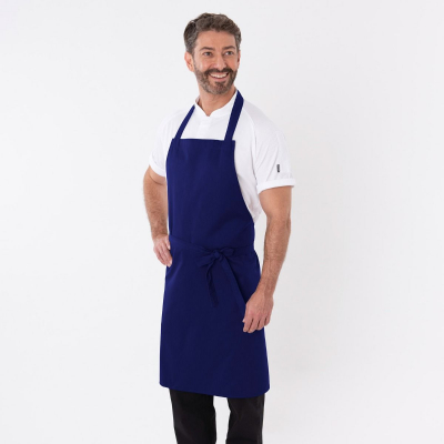 Dennys Bib Apron With Adjustable Halter - (No Pocket) Royal Blue