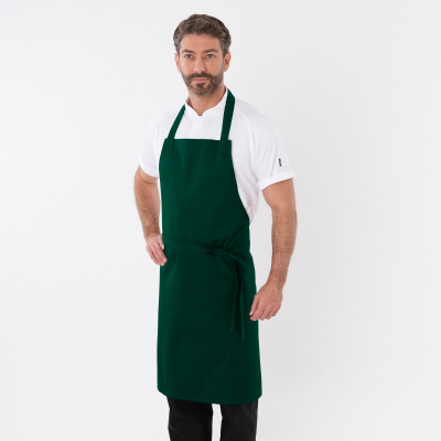 Dennys Bib Apron With Adjustable Halter - (No Pocket) Green