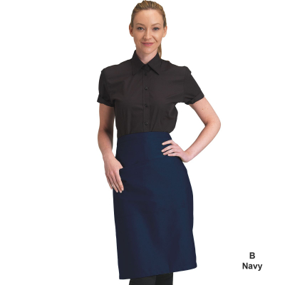 Dennys Waist Apron with Pocket Navy