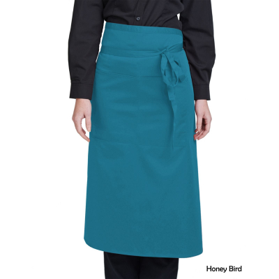 Dennys Bistro Apron with Pocket Honeybird Blue