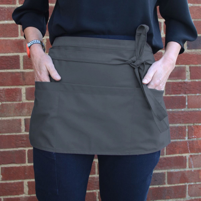 Dennys Money Pocket Apron Strom Grey