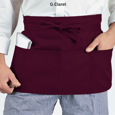 Dennys Money Pocket Apron Claret
