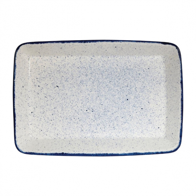 Churchill Stonecast Hints Indigo Rectangle Baking Dish 21X13X2.5"