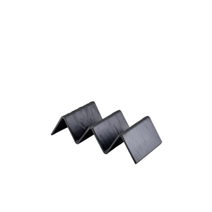 Fast Food Taco Stand Melamine Matt Black 2 Slot