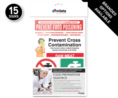Food Preparation Sign Pack (Pack 15)