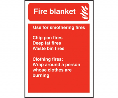 Fire Blanket Extinguisher Equipment Sign