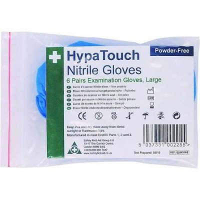 HypaTouch Vinyl Gloves Large x6 pairs