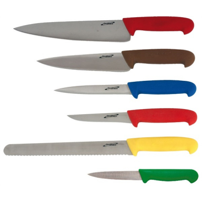 Knife Set Colour Coded & Knife Wallet 6 Piece