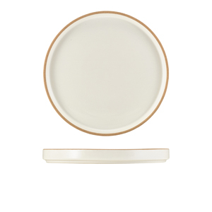 Kava White Stoneware Presentation Plate 25cm