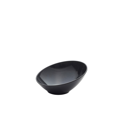 Melamine Black Slanted Buffet Bowl 21cm