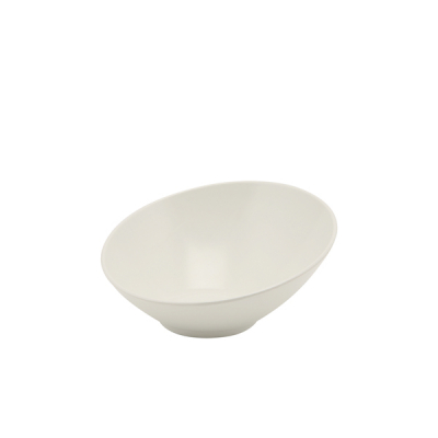 Melamine White Slanted Buffet Bowl 30cm