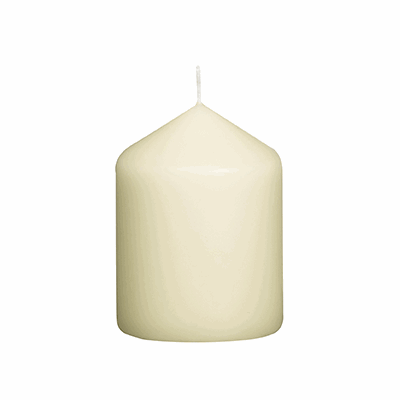 Pillar Candle Ivory 80x60mm x12