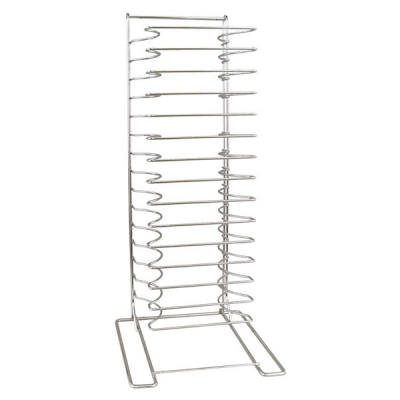 Alphin Pizza Pan Stacking Racks Chrome Plated 15 Slot 1.5Inch Gap