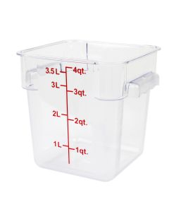 Food Storage Container Polycarbonate Clear 3.8L