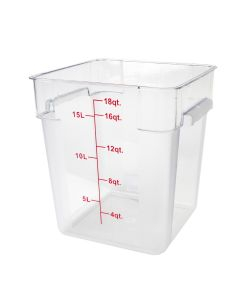 Food Storage Container Polycarbonate Clear 17L