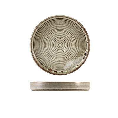 Terra Porcelain Grey Presentation Plate 18cm