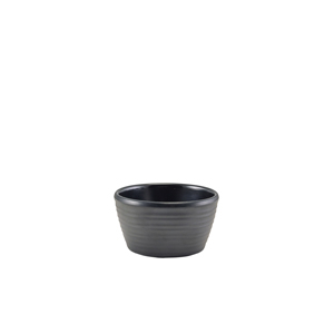 Melamine Matt Black Ripple Ramekin 56ml/ 2oz