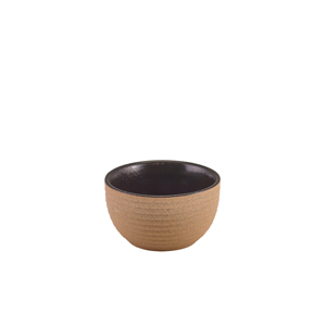Kava Black Stoneware Ribbed Ramekin 9cl/ 3oz