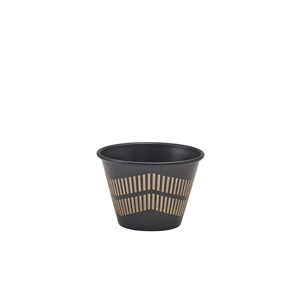 Metallic Black Lined Ramekin 71ml/ 2.5oz
