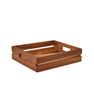Acacia Wood Low Box/ Riser GN 1/2