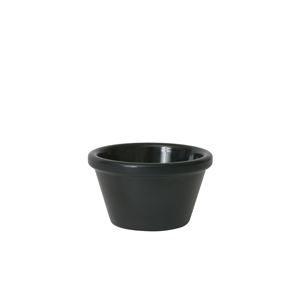 Ramekin Melamine Smooth Black 2.5oz