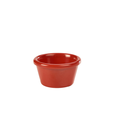 Ramekin Melamine Smooth Red 3oz