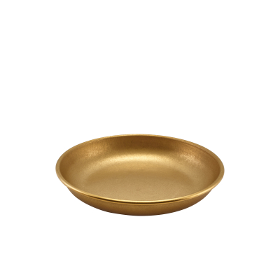 Gold Vintage Steel Coupe Plate 20cm
