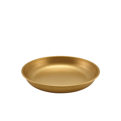 Gold Vintage Steel Coupe Plate 24cm