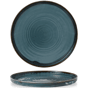 Dudson Harvest Blue  Walled Plate 8.67"