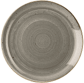 Churchill Super Vit Stonecast Coupe Plate Peppercorn Grey 12Inch