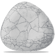 Churchill Studio Prints Kintsugi Pearl Grey Lotus Plate 7"
