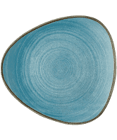 Churchill Stonecast Raw Teal Lotus Plate 9Inch